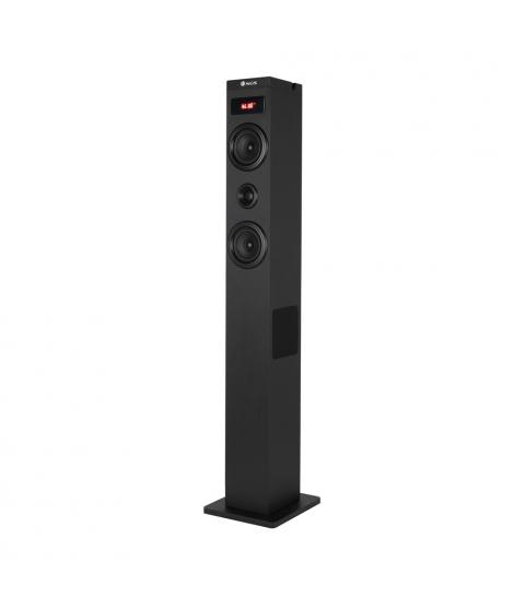 NGS Sky Charm 2.1 Torre de Sonido Bluetooth 80W - Mando a Distancia - Pantalla LED - USB, Radio FM, Aux In y Entrada Optica TV -