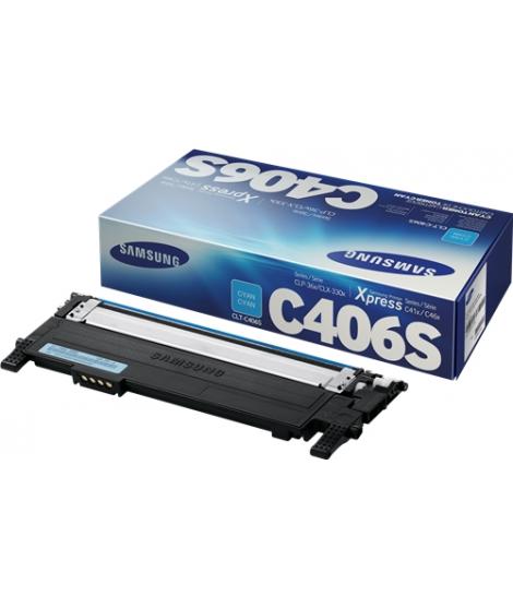 Samsung CLP360/CLX3305 Cyan Cartucho de Toner Original - CLT-C406S/ST984A