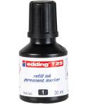 Edding T25 Bote de Recarga para Rotulador Permanente - Capacidad 30ml - Color Negro