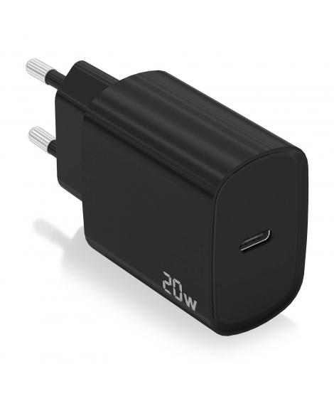 Aisens Cargador USB-C PD3.0 1 Puerto 1xUSB-C 20W - Color Negro