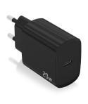 Aisens Cargador USB-C PD3.0 1 Puerto 1xUSB-C 20W - Color Negro