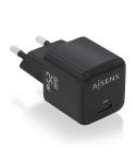 Aisens Cargador Gan 25W - 1xUSB-C PD3.0 QC4.0 - Color Negro