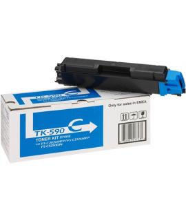 Kyocera TK590 Cyan Cartucho de Toner Original - 1T02KVCNL0/TK590C