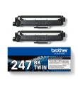 Brother TN247 Negro Pack de 2 Cartuchos de Toner Originales - TN247BKTWIN