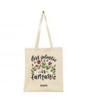 Dohe Totebag de Algodon Reciclado y Organico - 220gr - Asas Largas - Sostenible y Respetuoso con el Medio Ambiente - Ideal para 