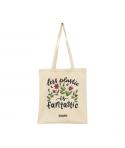 Dohe Totebag de Algodon Reciclado y Organico - 220gr - Asas Largas - Sostenible y Respetuoso con el Medio Ambiente - Espacioso y