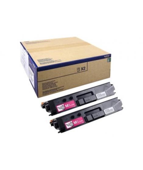 Brother TN329 Magenta Pack de 2 Cartuchos de Toner Originales - TN329MTWIN