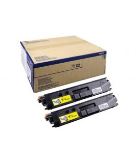 Brother TN329 Amarillo Pack de 2 Cartuchos de Toner Originales - TN329YTWIN