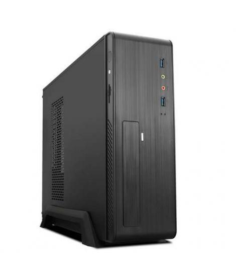 Tooq Caja Micro ATX, Mini ITX Slim - Fuente de Alimentacion 500W - 1x HDD3,5 + 1x SDD2,5 + 1x HDD5.25 - 2x USB 3.0, SD y Micro S