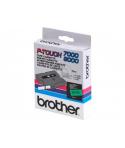 Brother TX731 Cinta Laminada Original de Etiquetas - Texto Negro sobre Fondo Verde - Ancho 12mm x 15 metros