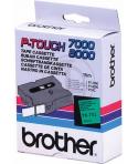 Brother TX751 Cinta Laminada Original de Etiquetas - Texto Negro sobre Fondo Verde - Ancho 24mm x 15 metros