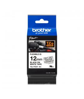 Brother TZeFX231 Cinta Laminada Flexible Original de Etiquetas - Texto negro sobre fondo blanco - Ancho 12mm x 8 metros