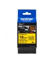 Brother TZeFX641 Cinta Laminada Flexible Original de Etiquetas - Texto negro sobre fondo amarillo - Ancho 18mm x 8 metros