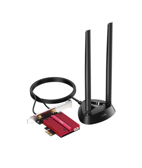 Cudy WE4000 Adaptador de Red PCI-e AX5400 WiFi 6  Tri-Banda - Bluetooth 5.2 - 2 Antenas Externas