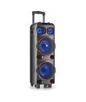 NGS Wild Dub 1 Altavoz Inalambrico Bluetooth 300W TWS - Doble Subwoofer 8" - Autonomia hasta 12h - USB, MicroSD y Aux In - Luces