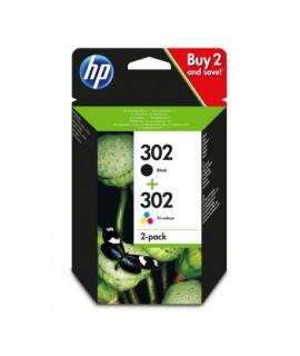 HP 302 Negro + Color Pack de 2 Cartuchos de Tinta Originales - X4D37AE