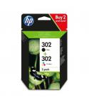 HP 302 Negro + Color Pack de 2 Cartuchos de Tinta Originales - X4D37AE