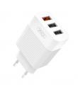 XO L72 Cargador de Corriente 1x USB-A 18W Carga Rapida 3.0, 2x USB-A