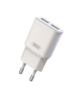 XO L92C Cargador de Corriente 2.4A 2xUSB - Proteccion contra Cortocircuito y Sobrecargas - Color Blanco