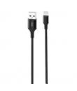 XO Cable NB143 Cordon USB - Lightning - 2.4A - 1m - Color Negro