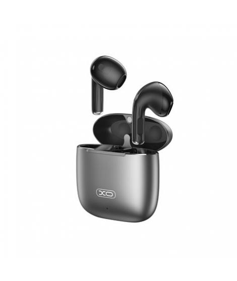 XO Auriculares Bluetooth 5.3 - Caja de Aluminio - hasta 5 Horas de Musica - Cable de Carga Tipo C - Color Negro