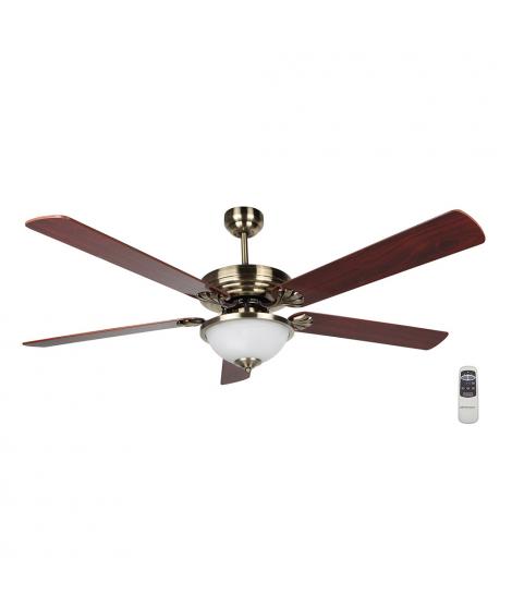 Orbegozo CP 80142 Ventilador de Techo Elegance - Silencioso y Potente - 5 Palas Reversibles - Mando a Distancia - Sistema de Ven