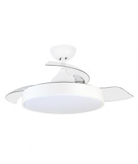 Orbegozo CP 119105 Ventilador de Techo Elegance - Potente Motor DC - Aspas Retractiles - Luz LED con 3 Temperaturas - Mando a Di