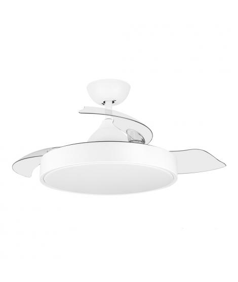 Orbegozo CP 120092 Ventilador de Techo Elegance - Potente Motor DC - Aspas Retractiles - Luz LED - Mando a Distancia - Sistema R