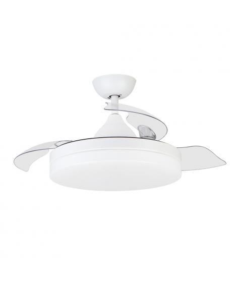 Orbegozo CP 122105 Ventilador de Techo Elegance - Potente Motor DC - Aspas Retractiles - Luz LED Regulable - Mando a Distancia -