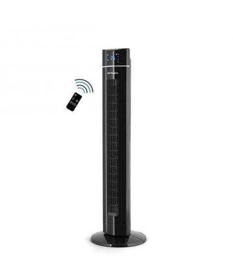 Orbegozo TWM 1009 Ventilador de Torre Ionico - Potente y Tecnologico - Pantalla LED - Mando a Distancia - Temporizador y Bandeja