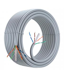 Aiten Data Cable de Red Latiguillo Cat.6 UTP AWG23 - Longitud 100m - Color Gris