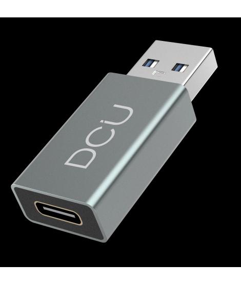 DCU Tecnologic Adaptador USB 3.0 a USB Tipo C Aluminio - Color Metal