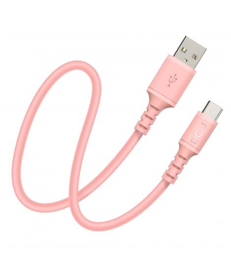 DCU Tecnologic Conexion USB Tipo C - USB a 2.0 - 1m - Color Rosa