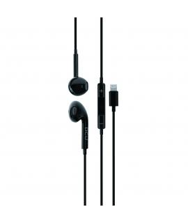 DCU Tecnologic Auriculares Stereo con Conector Lightning - Color Negro