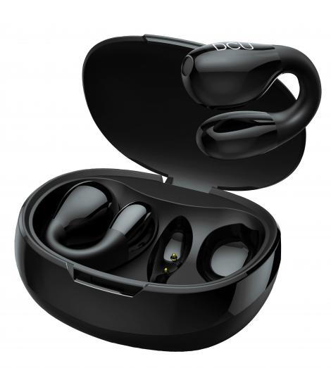 DCU Tecnologic Auriculares Bluetooth - Sonido de Alta Calidad - hasta 30H de Uso con la Caja de Carga - Conexion Inalambrica has