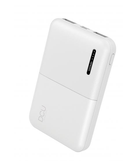 DCU Tecnologic Power Bank Triple Salida 2 USB + USB C 5.000Mah - Triple Salida para Cargar Varios Dispositivos - Capacidad de 50