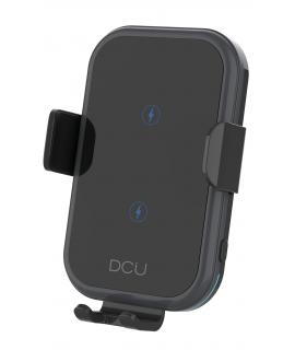 DCU Tecnologic Soporte de Movil con Carga Rapida Inalambrica 15W - Carga Rapida Inalambrica hasta 15W - Soporta Cargas de 10W, 7