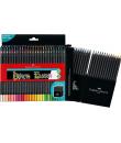 Faber-Castell Black Edition Pack de 50 Lapices de Colores - Mina Supersuave - Madera Negra - Ideales para Dibujo sobre Papel Cla