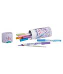 Giotto Candy Collection Turbo Soft Brush Bote de 12 Rotuladores Punta Pincel + Pincel - Colores Pastel Surtidos