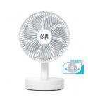 Muvip Ventilador de Sobremesa Portatil Oscilante 12W 19cm de Diametro - 4 Velocidades - Oscilacion hasta 70º - Angulo Ajustable 