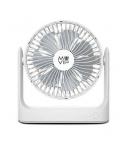 Muvip Ventilador de Sobremesa Portatil 5.5W 18cm de Diametro - 3 Velocidades - Angulo Ajustable hasta 360º - Autonomia hasta 15h