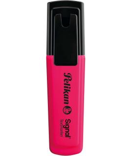 Pelikan Subrayador Textmarker Signal - Punta Biselada de 2.0mm - Tinta de Secado Rapido - Ideal para Resaltar Texto - Color Rosa