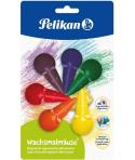 Pelikan Ceras de Raton BL6 - Forma Ergonomica - No Mancha - Colores Surtidos