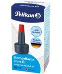 Pelikan Bote de Tinta para Tampones 28ml - Sin Aceite - Secado Rapido - Resistente al Agua - Color Rojo Intenso