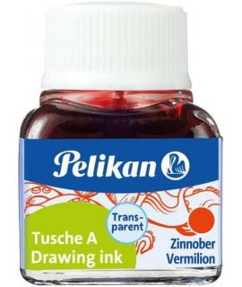 Pelikan Tinta China 523 10ml N.3 - Botella de 10ml - Ideal para Dibujo y Caligrafia - Color Bermellon