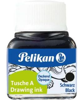 Pelikan Tinta China 523 10ml N.17 - Tinta de Alta Calidad - Resistente al Agua - Ideal para Dibujo y Caligrafia - Color Negro