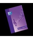 Oxford School Musica & Canto A4 - Libreta Grapada con Tapa Blanda - 24 Paginas 5x5 + 24 Paginas con 11 Pentagramas - Interlinead