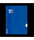 Oxford School Classic Openflex A4 - Tapa de Plastico Resistente - Libreta Grapada - 1 Linea con Margen - 48 Hojas - Color Azul