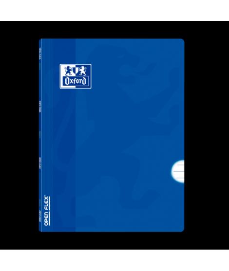 Oxford School Classic Openflex A4 - Tapa de Plastico Resistente - Libreta Grapada - 1 Linea con Margen - 48 Hojas - Color Azul