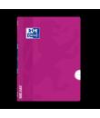 Oxford School Classic Openflex A4 Libreta Grapada - Tapa de Plastico Resistente - 1 Linea con Margen - 48 Hojas de Papel Lila - 